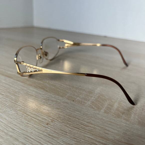 Versace Mod.1034-B 1002 Gold Metal Eyeglasses Frames 55-15 135 Italy - Picture 7 of 8